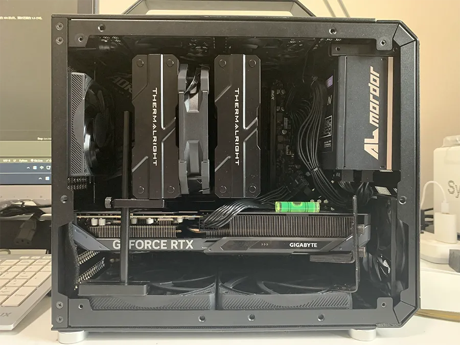 The RTX 5060 Ti installed in the new Z790 gaming PC